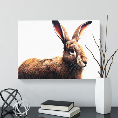 Rabbit Portrait - Wrapped Canvas