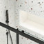 Porte de douche coulissante de 56 à 60 po x H 72 po, porte coulissante-114719581