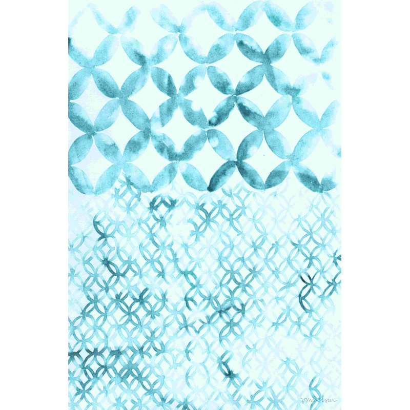 Bleu sarcelle Madras IV, H 18 po x l 12 po