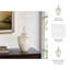 Vase décoratif en grès avec motif texturé et couvercle amovible - pièce décorative moderne-247088648-247088651