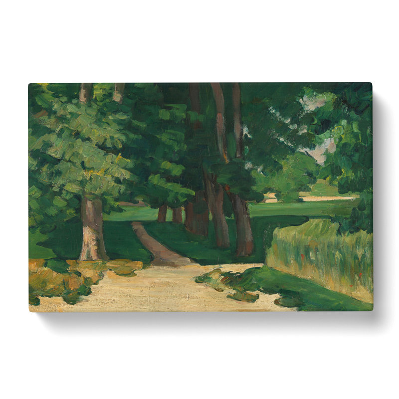 Cezanne - Allee Im Jas De Bouffan by Paul Cezanne - Wrapped Canvas, 50cm H x 76cm W x 3cm D