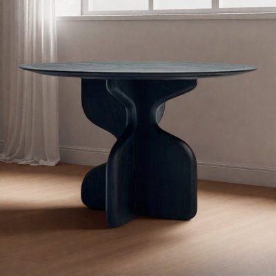 French style vintage solid wood round table