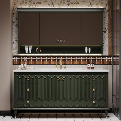Armoire de salle de bain de style américain rétro