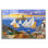 Art mural en verre épique «Sunset Sails» par Gale Pitt, 36 po x 24 po