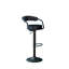 Swivel Upholstered Adjustable Height Counter Stool with Metal Frame-581768825