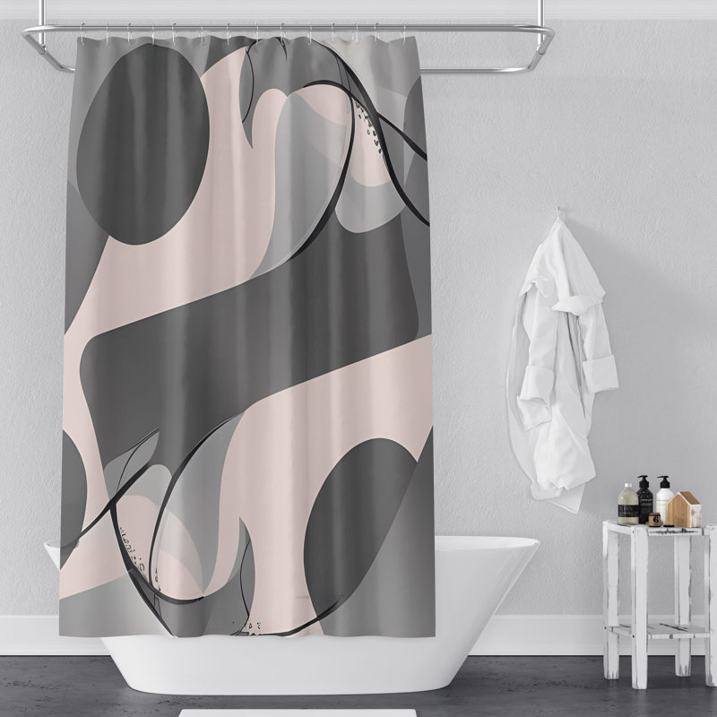 Rideau de douche Aliyaha, H 93 po x l 70 po