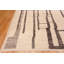 Tapis moderne à motif primitif abstrait One-of-a-Kind