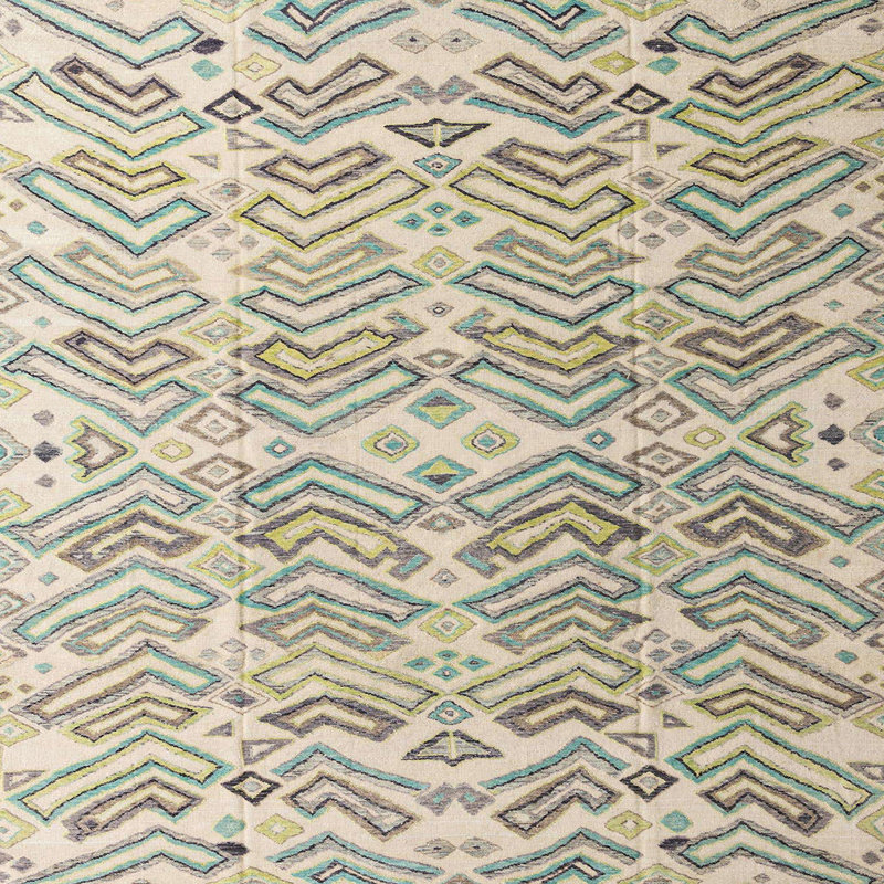 Tapis abstrait moderne 4429, Carré 8 pi