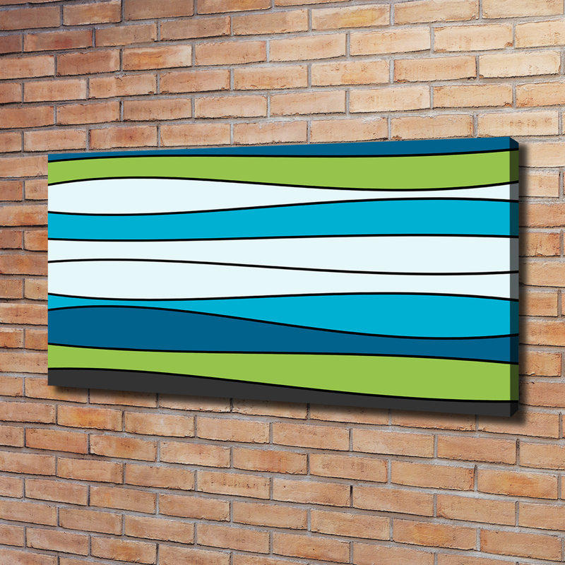 Coloured Stripes - Wrapped Canvas Print