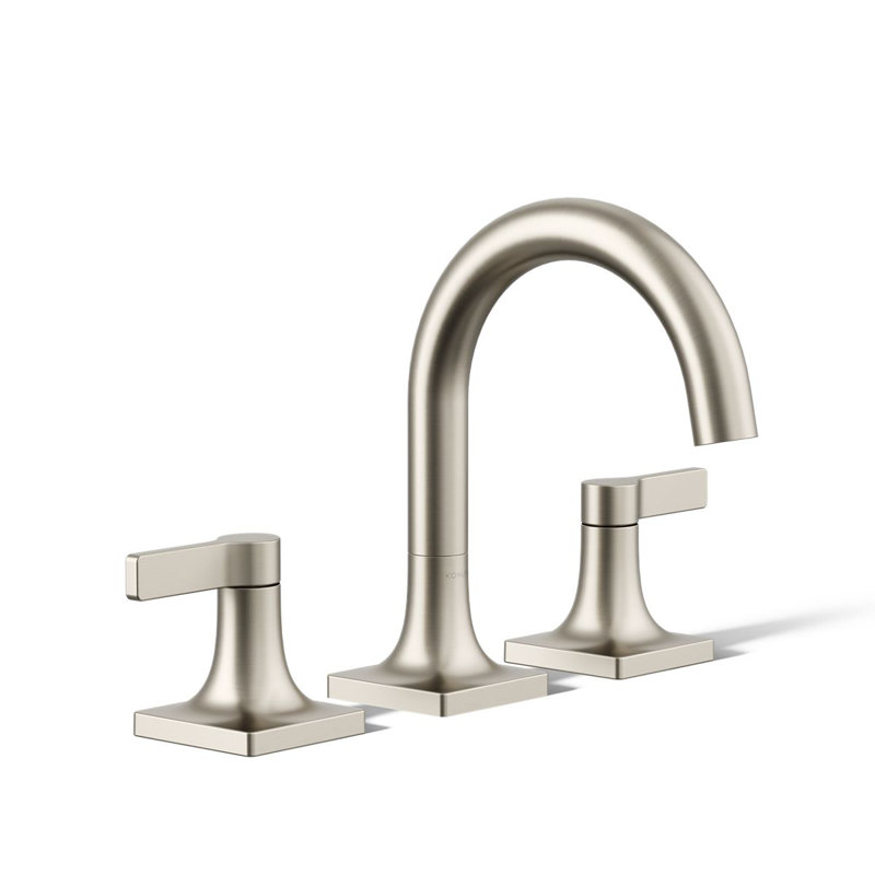 Venza Widespread Bathroom Sink Faucet 1.2 GPM, Vibrant Brushed Nickel