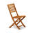 7 Piece Patio Dining Set Consist of a Rectangle Outdoor Acacia Wood Table and 6 Folding Side Chairs, 40x72 Inch, Natural Oil-117540786-133067785