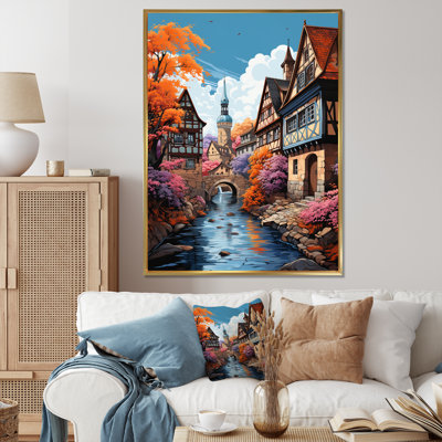 Allemagne, Allemagne, vieille ville I, impression sur toile