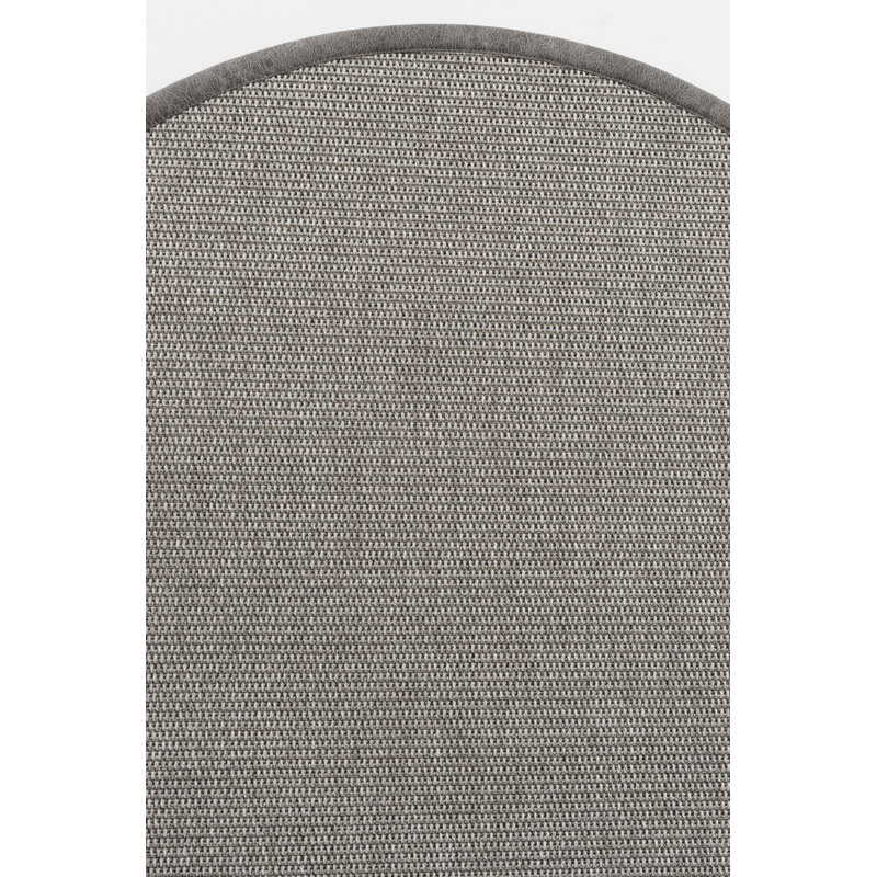 Tapis en sisal rond en cuir Medda, Rond 9 pi 11 po