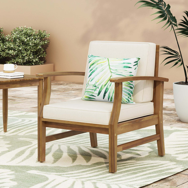 CHAISE CLUB PERLA, Naturel, Crème, crème