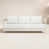 Coussin blanc / cadre champagne