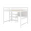Lit mezzanine simple avec tablettes, bureau et tableau d'écriture-1913717714