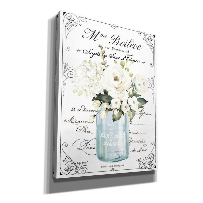 «French Bathroom Set II» par - Impression sur toile tendue, H 16 po x l 12 po x P 0,75 po