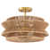16 In. 2-light Bohemian Woven Rope Semi-flush Mount Ceiling Light