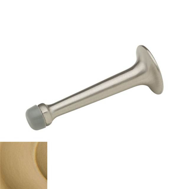 Wall Bumper Brass Baseboard Stop, Vintage Brass