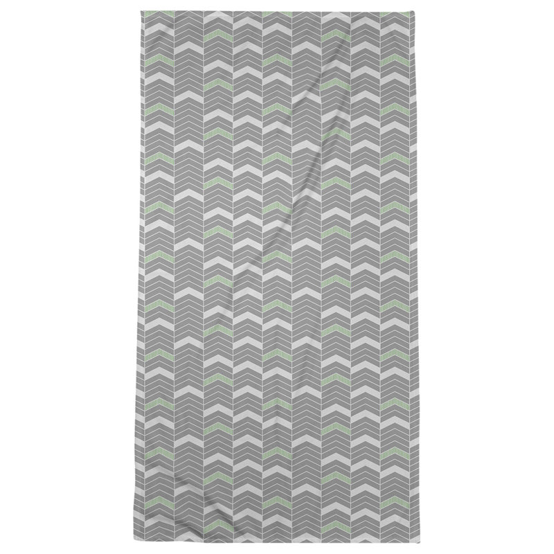 Stephenie Beach Towel, Teal/Gray