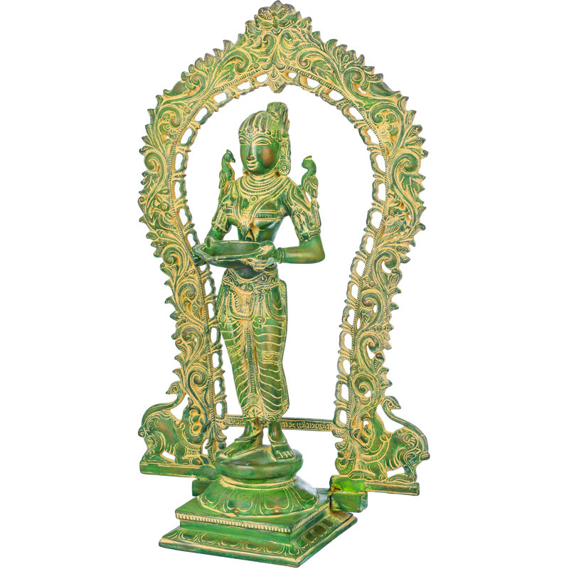 Figurine Deepalakshmi décorée Prabhawali