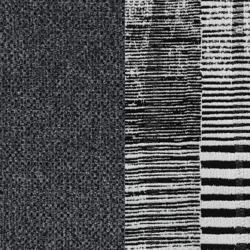 Canapé modulaire à dossier coussin gris foncé Johnston avec coussins