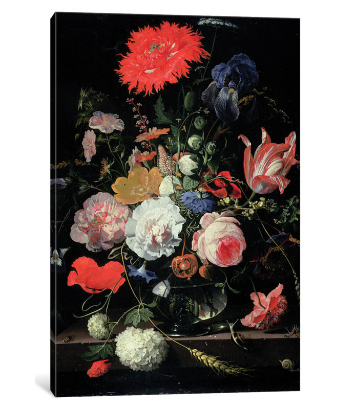 « fleur-pièce », impression sur toile, H 40 po x l 26 po x P 1,5 po