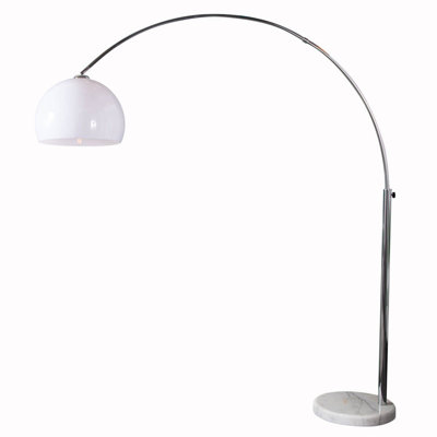 Ioanna 175cm Chrome Arched Floor Lamp