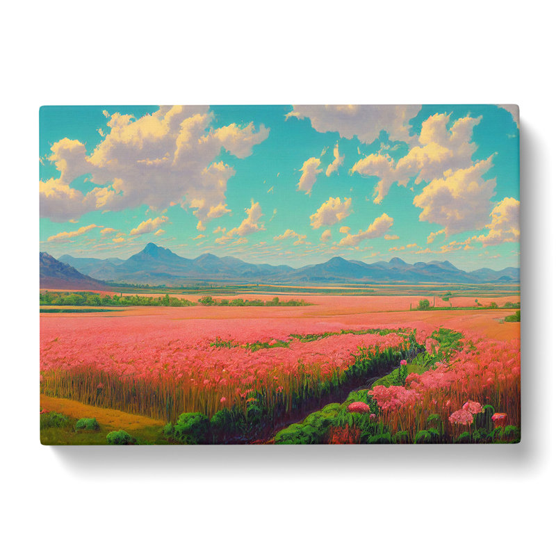 Spring Landscape Meadow Vol.6 - Wrapped Canvas, 35cm H x 50cm W x 3cm D