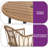 5-Piece Outdoor PE Rattan Dining Set – Round Table with Umbrella Hole & 4 Wicker Chairs