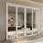 80" White Prefinished Mirrored Closet Sliding Door with Hardware Kit-110455445