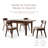 Rozella Expandable 64" Solid Wood Dining Table