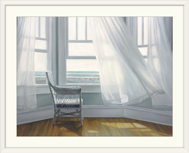 « waiting to fly », impression Karen Hollingsworth, H 26 po x l 32 po x P 1 po, Cadre blanc