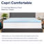 Surmatelas en mousse à mémoire de forme hypoallergénique et infusée de gel 3 po Addilynn-425460668