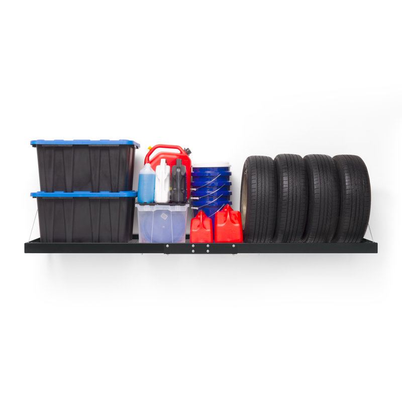 33" H x 96" W x 24" D Pro Series Storage Rack, Black