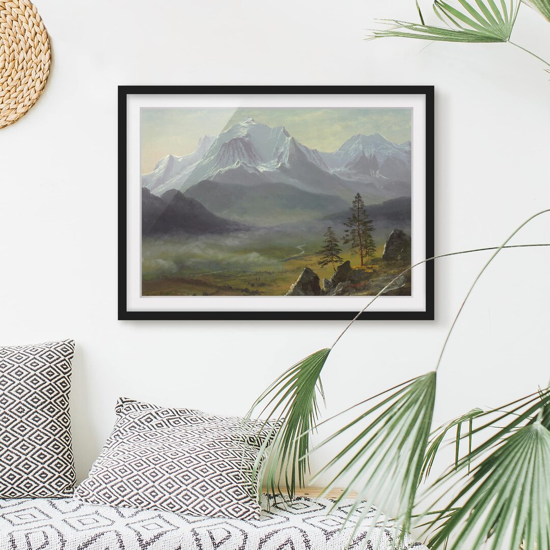 Gerahmtes Poster Mont Blanc von Albert Bierstadt