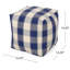 Pouf carré à carreaux Connor, repose-pieds polyvalent et coussin de sol avec bourre en polystyrène pour plus de confort et de style