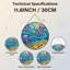 Panneau de vitrail 12 "H Ocean Waves-545797449