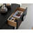 French Black Floor Standing Buffet Table