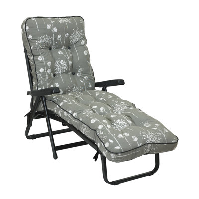 Anselme 118cm Long Reclining Single Chaise with Cushions