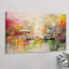 Tableau encadré sur toile - Couleurs fluides abstraites et vibrantes, décoration murale moderne - 61 x 91 cm (24 x 36 pouces) pour salon et bureau
