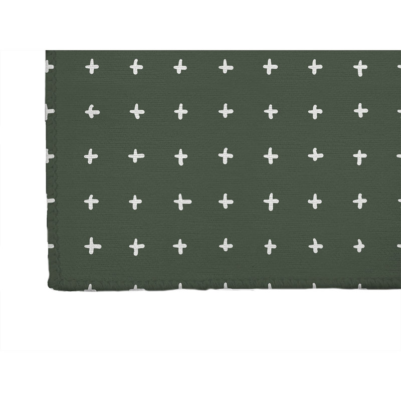 Tapis de bureau léger Criss, L 3 pi x L 2 pi, Chimichurri