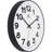 Orbit Wall Clock, Black, 12"