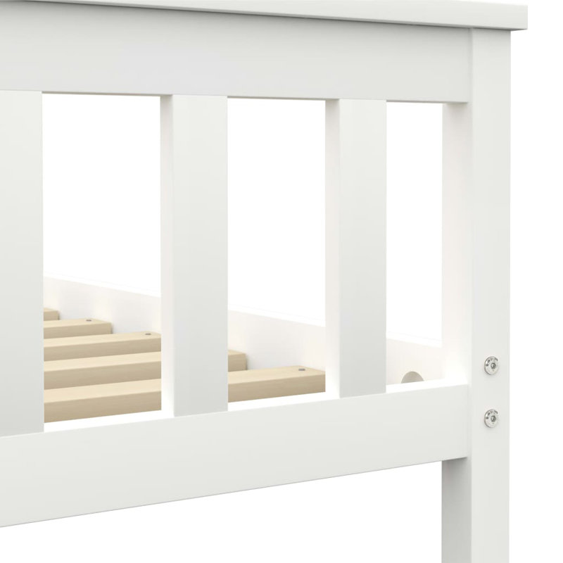 Whitworth Solid Wood Bed, white, European Double (140 x 200cm)