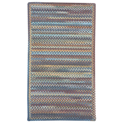 Tapis de zone bleu ciel abstrait Phoebe