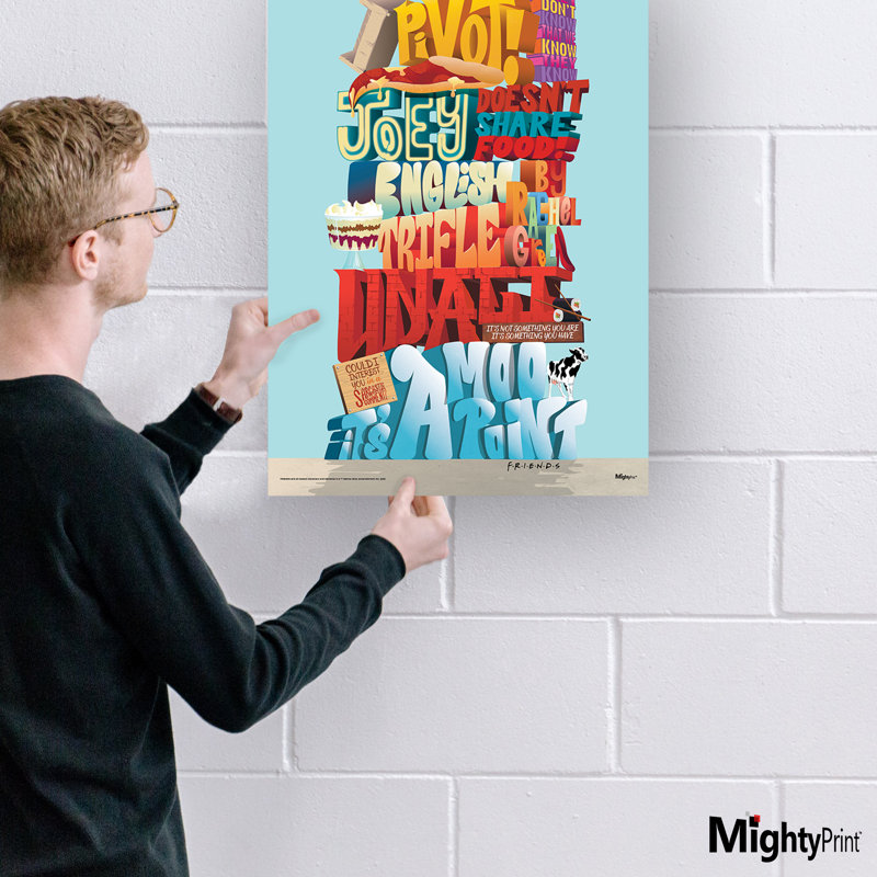 Friends (30Th Phrases) Mightyprint Wall Art