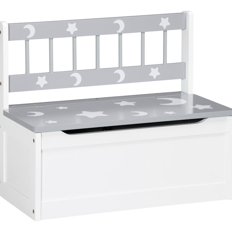 Banc de rangement pour tout-petits avec grand intérieur de 27 L, siège de rangement pour enfants avec rangement pour meubles de salle de jeux pour tout-petits, meubles de chambre à coucher pour enfants, organisateur de jouets et bac de rangement