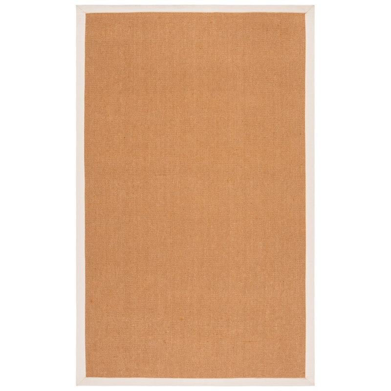 Natural Fiber Flat Weave Jute/Sisal; Latex; Cotton Solid Color Indoor Rug, Rectangle 8' x 10'