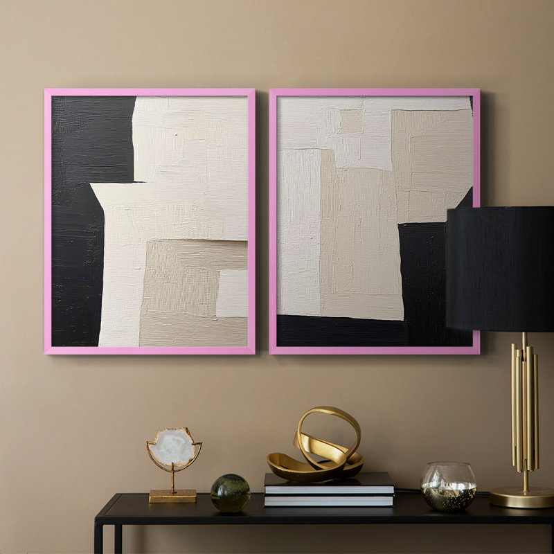 Série ABSTRACT DCXLIX - Reproduction encadrée de qualité supérieure - prête à être accrochée - aucun clou requis - aucun clou requis