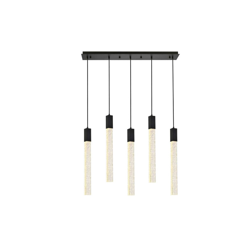 Suspension Weston à 5 lumières chromée, Chrome chrome